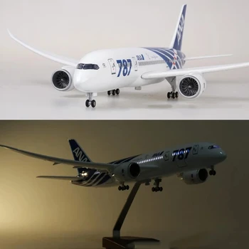 1/130 Obsega 47 CM Letalo 787 B787 Dreamliner Zrakoplova Japonska ANA Airlines Model W Svetlobe in Kolesa Diecast Plastične Igrače Letalo