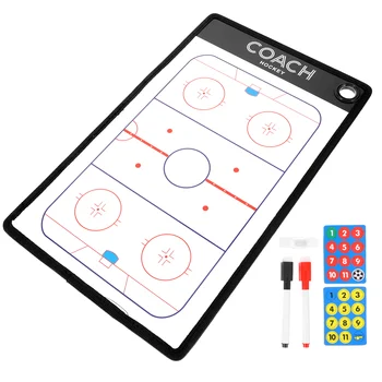 1 Komplet PVC Double-sided (obojestransko) Hokej na Ledu Tekmo Odbor Obrišite Board Marker Kit