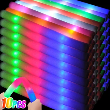 10/1Pcs Pisane LED Svetila Palice RGB Svetlobne Fluorescentna Pene Palico Razvedriti Cev Temno Razsvetljava za Poroko, Rojstni dan Dobave