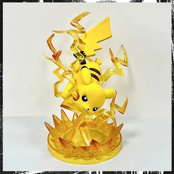 13cm Pokemon Anime Figur Pikachu Jolteon Akcijska Figura, Lepe Soba Ornament Brezplačna Dostava za Božično Darilo Za Otroke