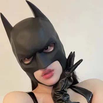 1PC Bat Junak Kostum Halloween Cosplay Film Superheroj Masko za Moške Polno Glavo iz Lateksa Čelada Odraslo Žensko Preobleko