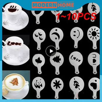 1~10PCS Aparat za Tiskanje Model Kave Matrice Kavo Spray Tool Art Svinčnik Za Latte Torto, Kavo Dekor Aparat za Risanje Coffeeware