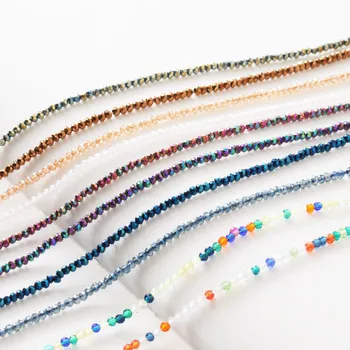 200PCS kroglice za nakit, zaradi česar 2 mm ploščato okrogle DIY ogrlica, zapestnica Nakit, ki opravlja Dobave, Orodja Ugotovitve Komponente