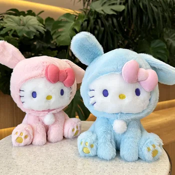 2023 Sanrio Kawaii Anime Girly Srce Hello Kitty Plushie Novo Darilo za Rojstni dan Lutke Srčkan Polnjene Živali Vrgel Blazine Y2K Igrače za Otroke