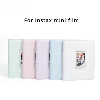 288 Reže PU Usnja Kritje Foto Album za Fujifilm Instax Mini Film 3-Palčni Photocard Imetnik Okno Display Zbiranje Knjiga