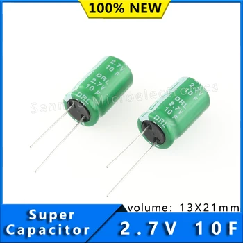 2Pcs NOVO 10F 2.7 V Super capacito 2.7 V 10F 13X21mm 13*21 mm supercapacitorsCylindrical celice Nadomestni kondenzator