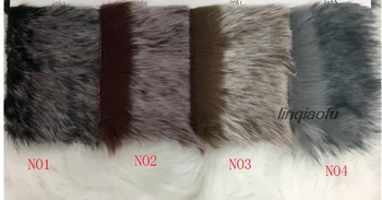 3 CM super mehka dve barve blede bela imitacije lisica krzno visoke kakovosti oblačila krzno ovratnik plišastih tkanine,