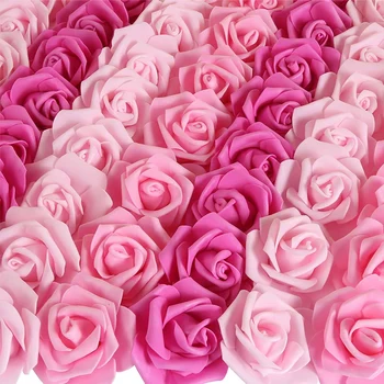 30/5Pcs Umetne Vrtnice Cvetovi Vodje PE Pene Rose Cvetje Za DIY Poroko Cvet Šopke Doma Rojstni Vrtni Okras
