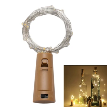 3M 30LEDs LED Steklenico Vina Plute, Božični Okraski, Garland Steklenico Pravljice Luči Počitnice Bakrene Žice Luči Niz DIY Bar