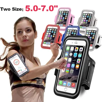 5 - 7 palčni Športih na Prostem Držalo Zapestnica Ohišje za Samsung Telovadnici Teče Telefon Vrečko Roko Pasu Primeru za iPhone 12 Pro Max 11 x 7+
