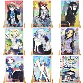 9PCS/set Anime MAKI X OPOMBA Vlage Sexy Igrače Hobi Zbirateljstvo Igre Zbiranje Anime Kartice