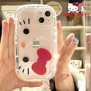 Anime Hello Kitty Primeru Telefon za Iphone 14 13 12 11 Pro Max Mini Xr Xs 7 8 Plus SE Kawaii Sanrio Telefon Kritje Dekle Darilo