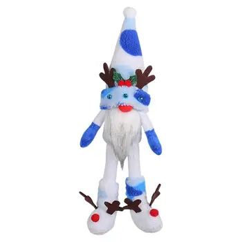 Božič Gnome Lutka Brezosebna Lutka Ornament Z Rogovi Božični Škrat Lutka Cilinder Brezosebna Dolgimi Ali Lutka Za Spalnica Kavč