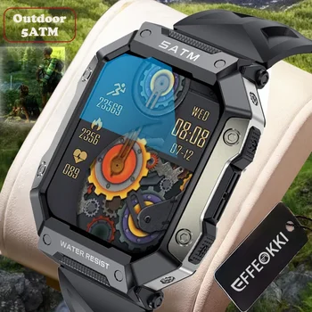 EFFEOKKI Ultra Smartwatch Gospodov Pametno ročno uro Krepak Vojaške Nepremočljiv Odporen Razred Advancedfessional Srčni utrip