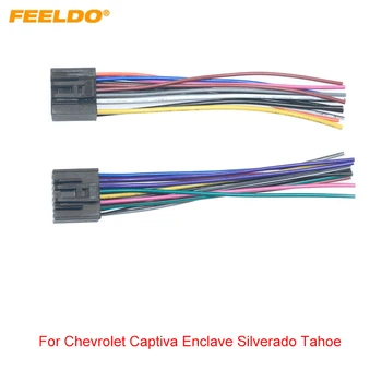 FEELDO Auto Stereo 30Pin ISO Namestitev Napeljave Pas Za Chevrolet Captiva Enklava Silverado Tahoe Avdio Kabel Adapter