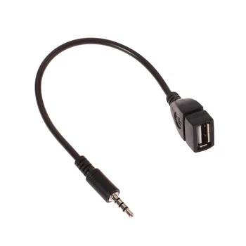 Jack 3.5 AUX Audio Vtič Za USB 2.0 Pretvornik Aux Kabel Kabel Za Avto MP3 Zvočnik U Disk, ključek USB OTG Slušalke Pretvornik