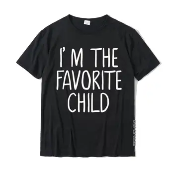 Jaz sem Najljubši Otrok Smešno MomDad je Najljubši Dolg Rokav T-Shirt Vrhovi & Tees Kuponi Skupine Bombaž Moški Top Majice Priložnostne