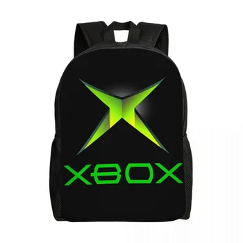 Klasična Xboxs Logotip Nahrbtnik za Fante, Dekleta Igre Igralec Darila Šoli College Potovalne Torbe Moški Ženske Bookbag Ustreza 15 Palčni Prenosnik