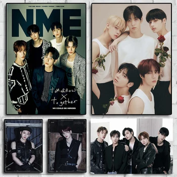 Korejski moške skupine Kpop Boy band glasbeni album, plakat, platno, slikarstvo, grafiko stenskih slikah, soba dekoracijo doma