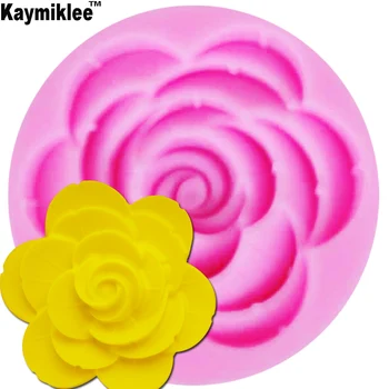 M625 Rose Sveča Plesni Milo Plesni Kuhinja-Pecilni Smolo Silikonski Obliki Dom Dekoracijo 3D DIY Gline Obrti Vosek za Izdelavo