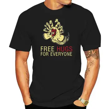 Moški majica s kratkimi rokavi Novih Brezplačne Objame Za Vsakogar Facehugger Prometheus Weyland Zabavno Tujec t-shirt novost tshirt ženske