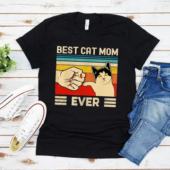 Najboljša mačka mama kdaj Majica darilo darila Ljubimec Smešno Lastnik