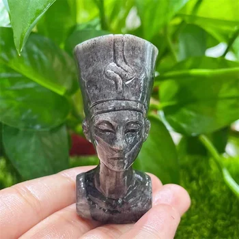 Naravni yooperlite Egiptovski Faraon Ročno Izrezljane Čarovnik Figur Energije Obrti Doma Dekoracijo Kot Darilo 1PCS