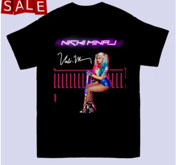 Nicki Minaj Podpis majica vseh velikosti, Božične srajco, vroče nove novo srajco darilo dolgimi rokavi