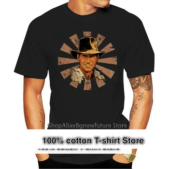 Novi Tiskani Smešno Indiana Jones Retro Japonski moška Majica s kratkimi rokavi tshirt ženske