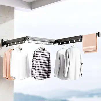 Novo Zlaganje Oblačil Obešalnik Zložljive Krpo Sušenje Rack Notranji&Zunanji Prostor Aluminija Gospodinjski Oblačila Organizacija