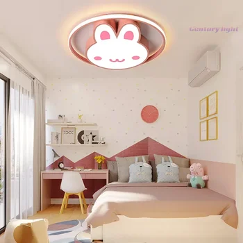 Otroška soba stropne svetilke Enostavno sodobna svetila osebno in ustvarjalno LED zajec luči spalnica led stropna luč
