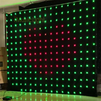 P18 3Mx7M LED Krpo DMX LED Vision Zavese Video Prikaz Mehko RGB LED Zavese Zaslona DJ LED Osvetlitev MotionSetLED