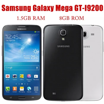 Samsung Galaxy Mega 6.3 i9200 i9205 Odklenjena Mobilne 1,5 GB RAM 16GB ROM 6.3