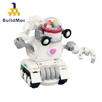 Srčkan Huwbot Robot High-tech Sci-fi Vozila Avto Gradnik Nastavite DIY Ustvarjalno MOC Opeke Model Igrača za Otroka Prijatelj Rojstni dan Darilo