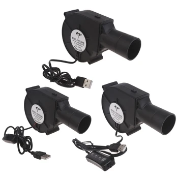 USB Pogon Zraka Ventilator z Nastavljivo Hitrost Vetra za Žar, Štedilnik in Več