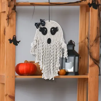 Vgradnjo Handwoven Halloween Visi Za Prijavo Prestrašiti Gostje V Slogu Široko Uporabo Visi Prijavite Strašno
