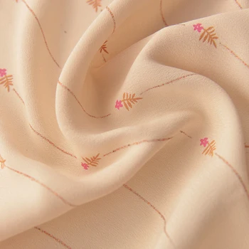 Visoka kakovost rajon tkanine Rose zlata nit majhen cvet svetlo marelične v prahu tissu oblačila, šale in vrhovi materiala