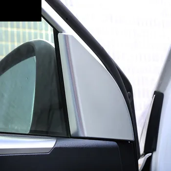 Za Toyota RAV4 2016 Avto Notranji Strani Vrat Spredaj Trikotnik Okno ABS Mat Kromiranega Plastične Barva Uspela Sequins Trim
