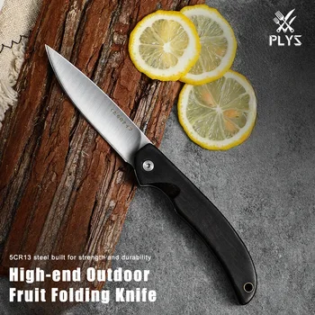 Zunanji folding nož nož za sadje, iz nerjavnega jekla ostro rezanje nož, prenosni piknik nož, staromodna majhen nož večerja