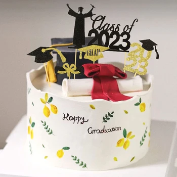 Čestitke Torto Pokrivalo Diplomi Razred 2022 Cupcake Pokrivalo Čestitke Grad Za Šolo, Kolegij Praznovanje Stranka Dekor Dobave