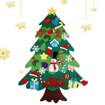 Čutiti Božično Drevo Nove LED Božično drevo Cristmas Okras Božič Navidad Drevo Darila LED Niz tanke Stene, Viseči Okras
