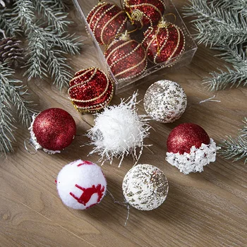 Žogo Božično Drevo Okraski Tiste Pene Božič Žogo Obesek Dekoracijo Počitnice Okraski Pliš Žogo Obesek