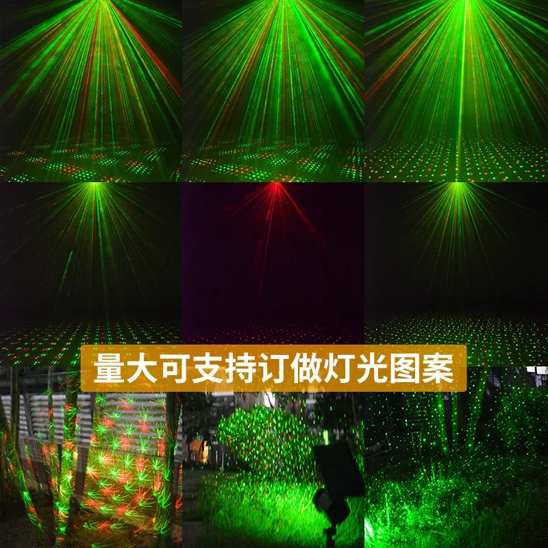 Nepremočljiva Ustvarjalne Sončne Lasersko Svetlobo Božični Luči na Prostem Travnik Lasersko Svetlobo Laserja Gypsophila Wall-mounted Dekorativne Svetilke