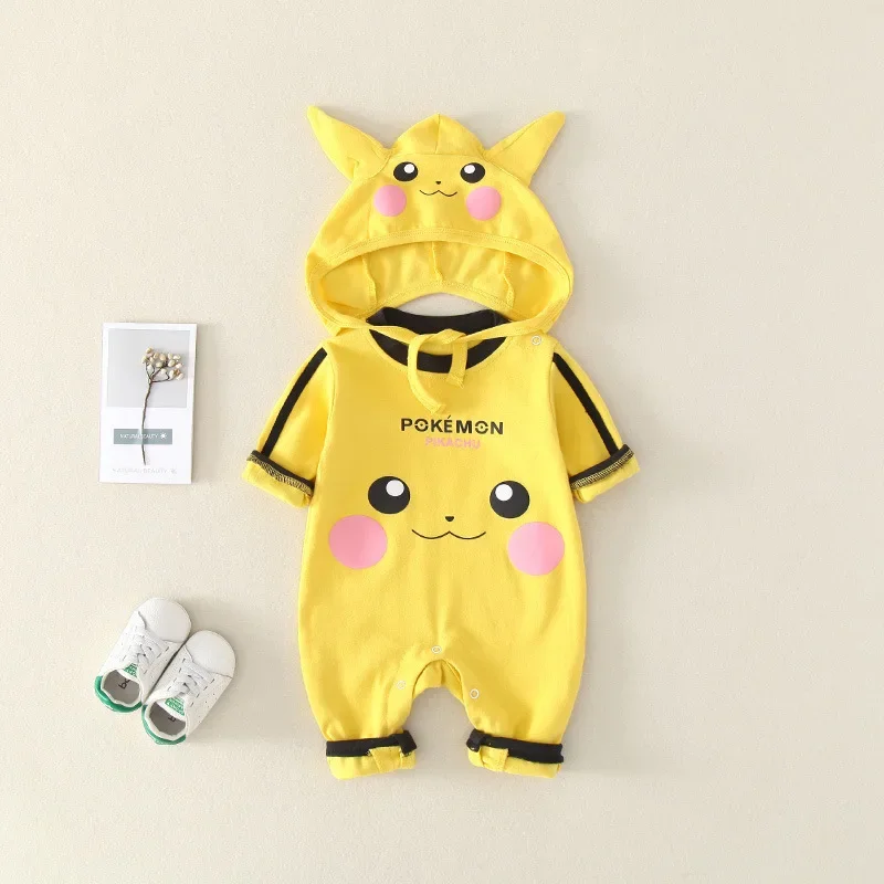 Otrok je Plazil Oblačila Nova otroška Oblačila Spomladi In Jeseni Pikachu Risanka Oblačila Baby Otroška Oblačila Cute Darila