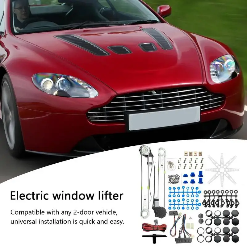 Van Conversion Kit Električne Energije Window Lifter In Avto Window Lifter 12V Okno Regulator Komplet Z Preobremenitve Zaščitnik Low-Noise