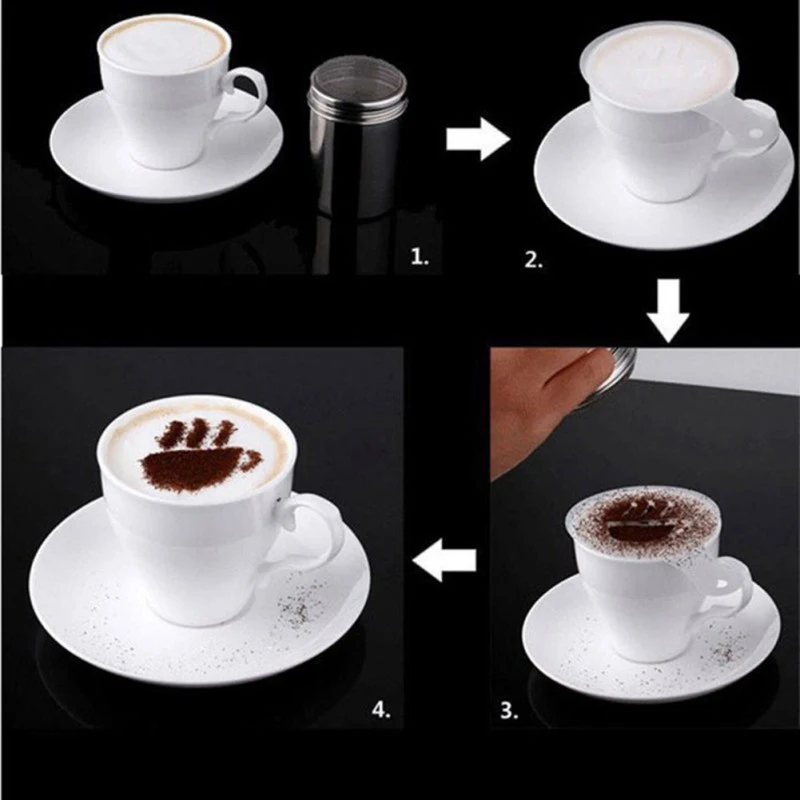 1~10PCS Aparat za Tiskanje Model Kave Matrice Kavo Spray Tool Art Svinčnik Za Latte Torto, Kavo Dekor Aparat za Risanje Coffeeware