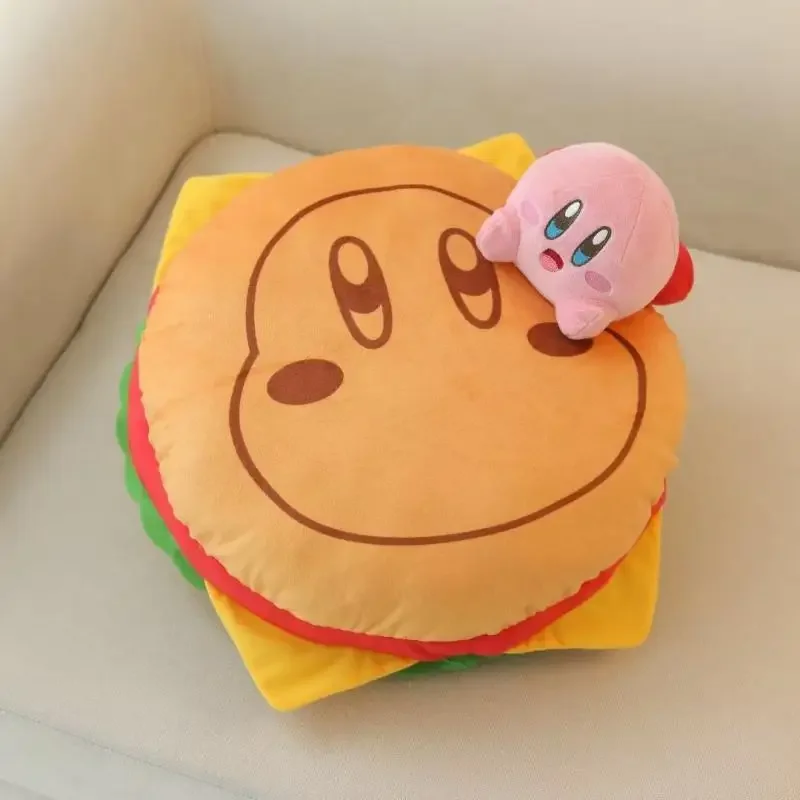 Risanka Anime Slika Zvezda Kirby Waddle Dee Burger Obliko Kavč Vrgel Blazino Blazine Kawaii Srčkan Polnjene Plushie Lutka Pomiritev Igrače