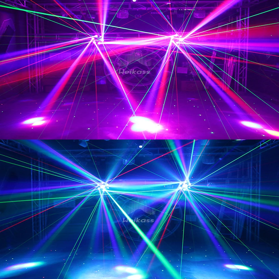 0 Davčne 1-10 Novo Čebel Oči Lasersko 6 Roke Žarek RGBW Led Moving Head Light Z DMX Kontrola Disco Party Božični Priporočam