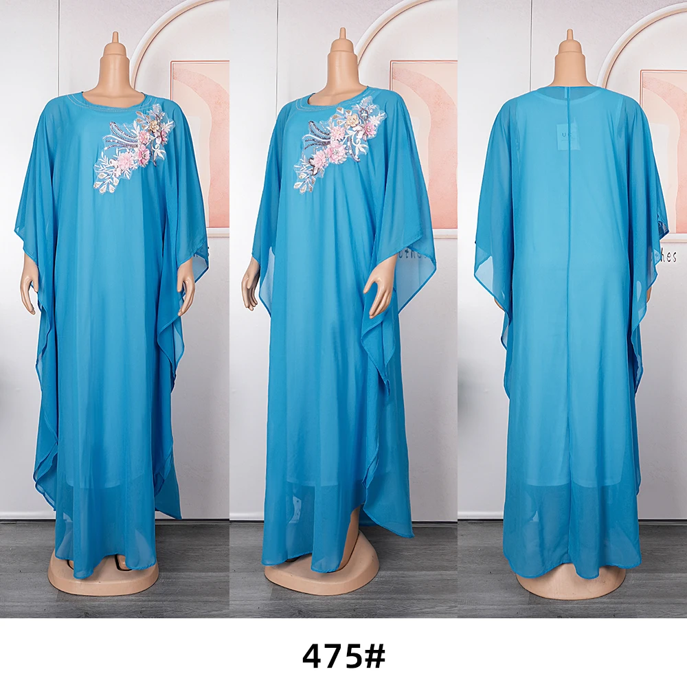 Afriške Maxi Obleke Za Ženske 2023 Nov Večer Stranka Dolgo Obleko Afriki Oblačila, Elegantno Tam Kaftan Muslimanskih Moda Šifon Obleko