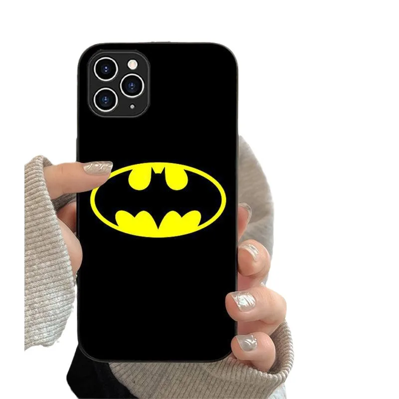 DC Comics Batman, Risanka Anime TPU Telefon Mehko Ohišje za IPhone 15 14 13 12 11 Pro Max Mehko Shockproof Odbijača Telefon Primeru Darila Nova